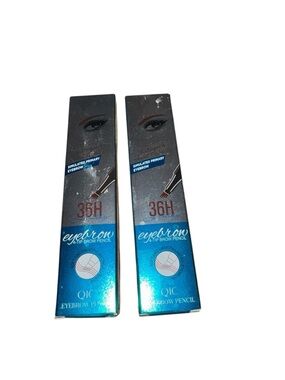 Qi 36H Eyebrow 4-Tip Brow Pencil - Blue Packaging (Brown Shade)